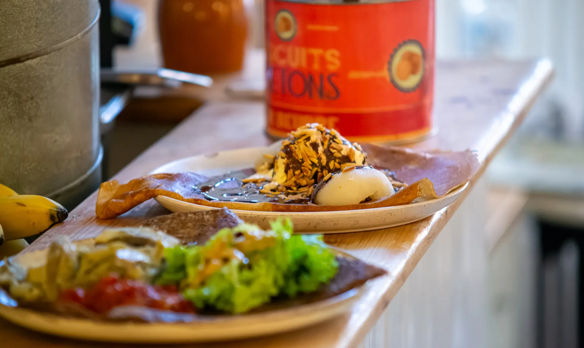 Nahaufnahme von einer Speise