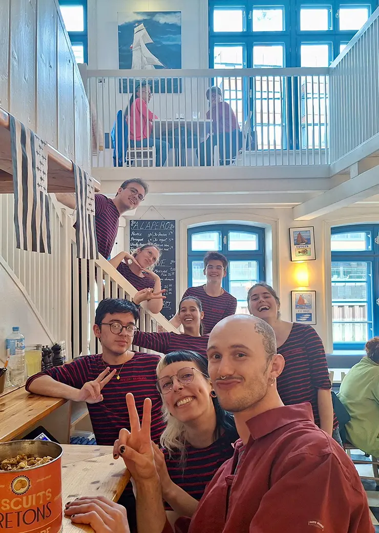 Teamfoto von Ti Breizh Mitarbeiter